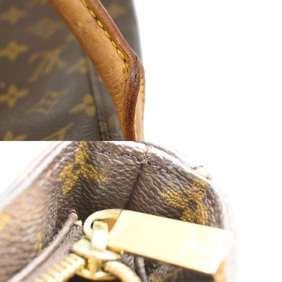 LOUIS VUITTON Logo Looping GM Shoulder Bag Monogram Leather Brown M51145 86FA268 - Picture 15 of 16